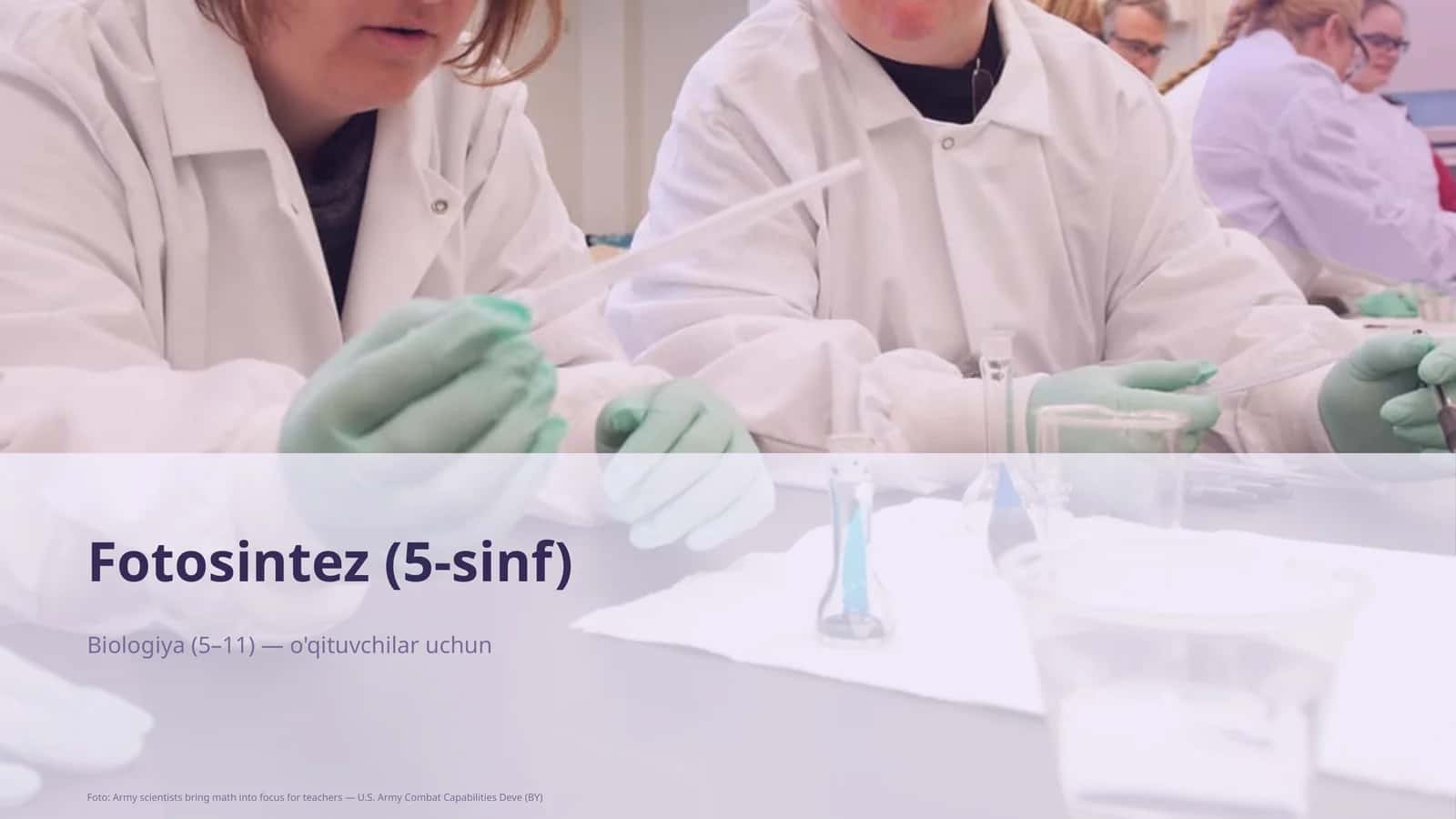 Fotosintez (5-sinf) 1