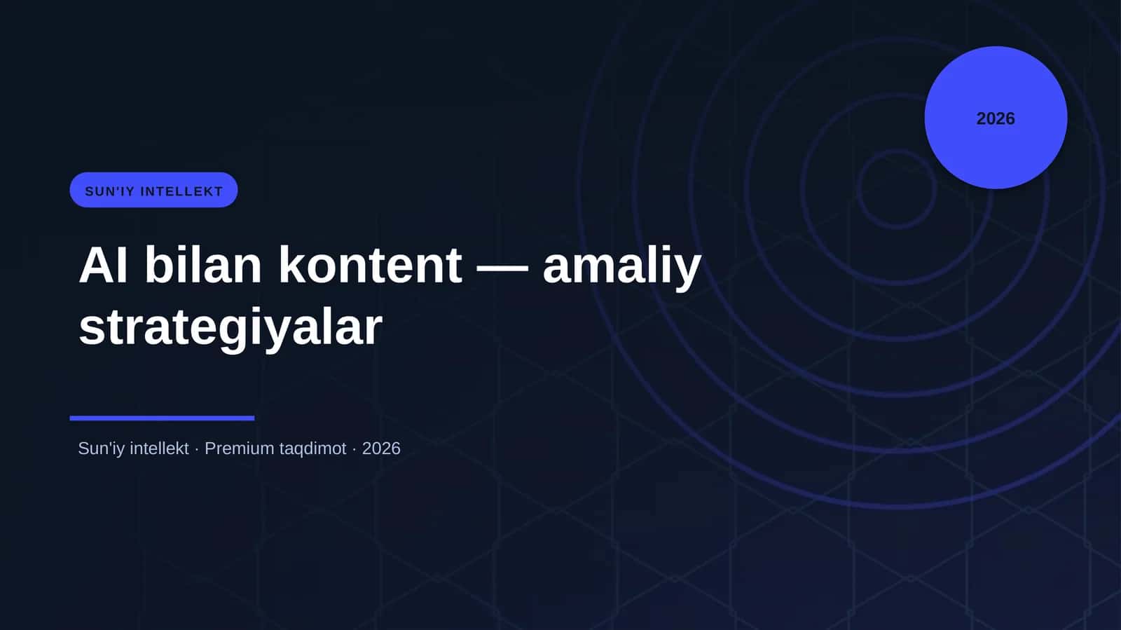 AI bilan kontent — amaliy strategiyalar 1