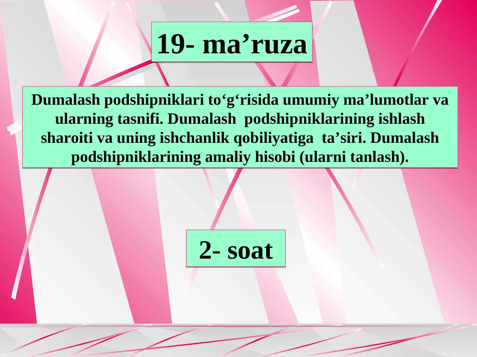 Dumalash podshipniklari 1