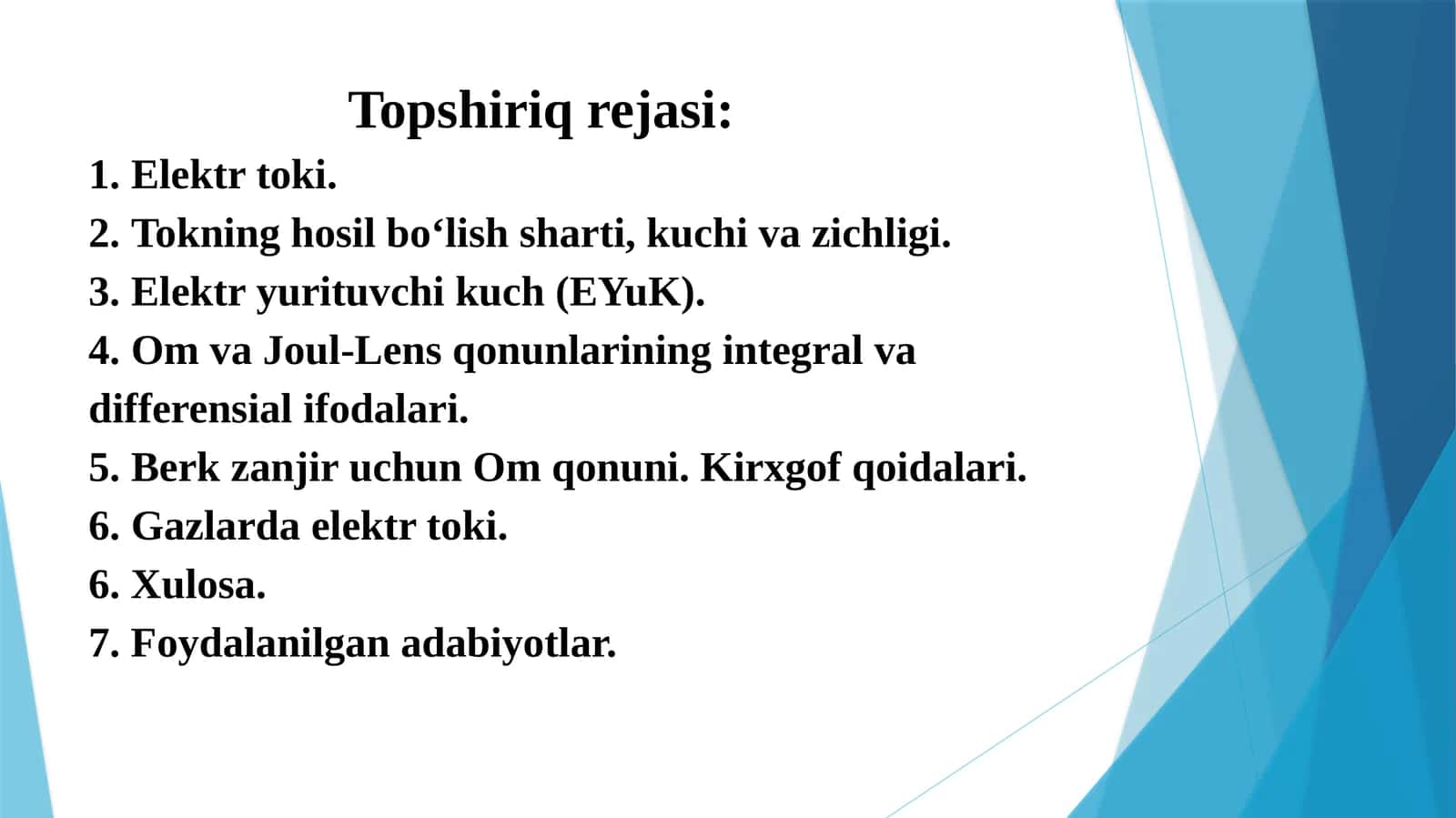 Elektr toki 1
