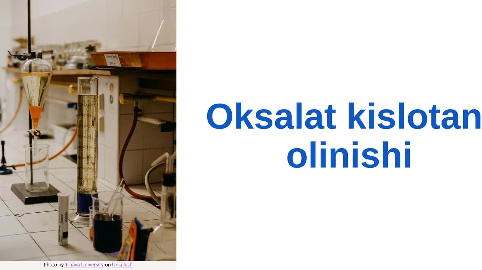 Oksalat  kislotani  olinishi 1