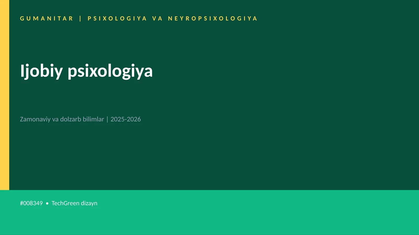 Ijobiy psixologiya 1