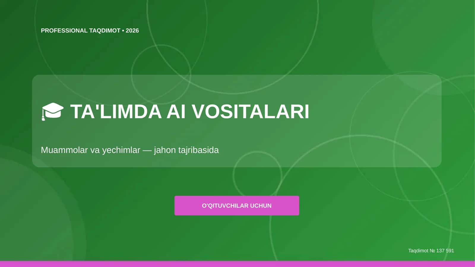 TA'LIMDA AI VOSITALARI 1