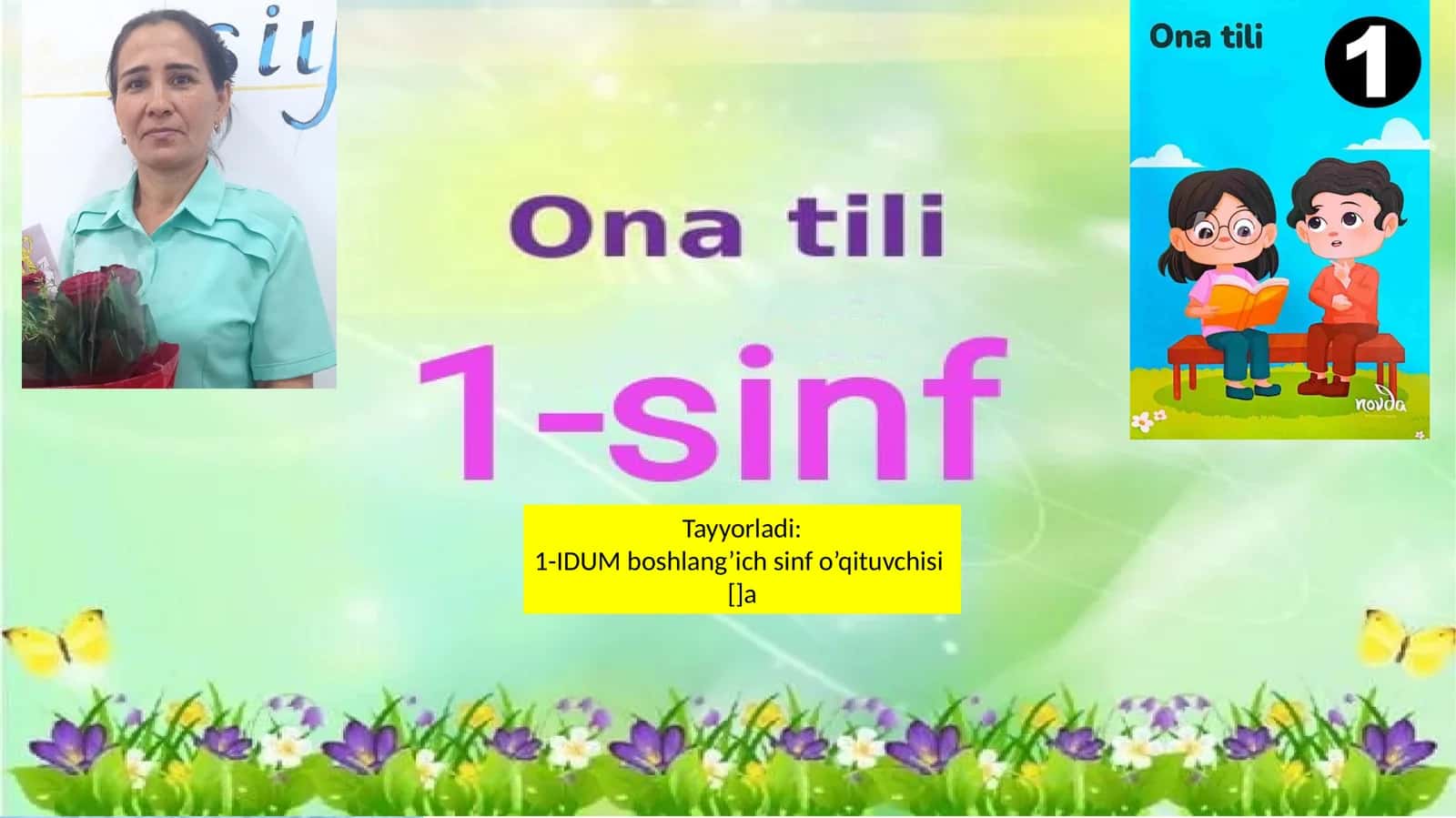 Ona tili darsimiz 1