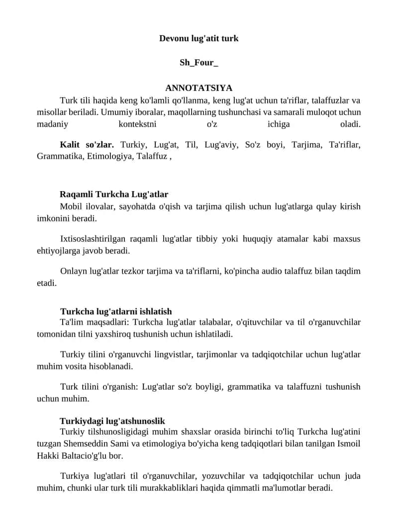 Devonu lug'atit turk 1