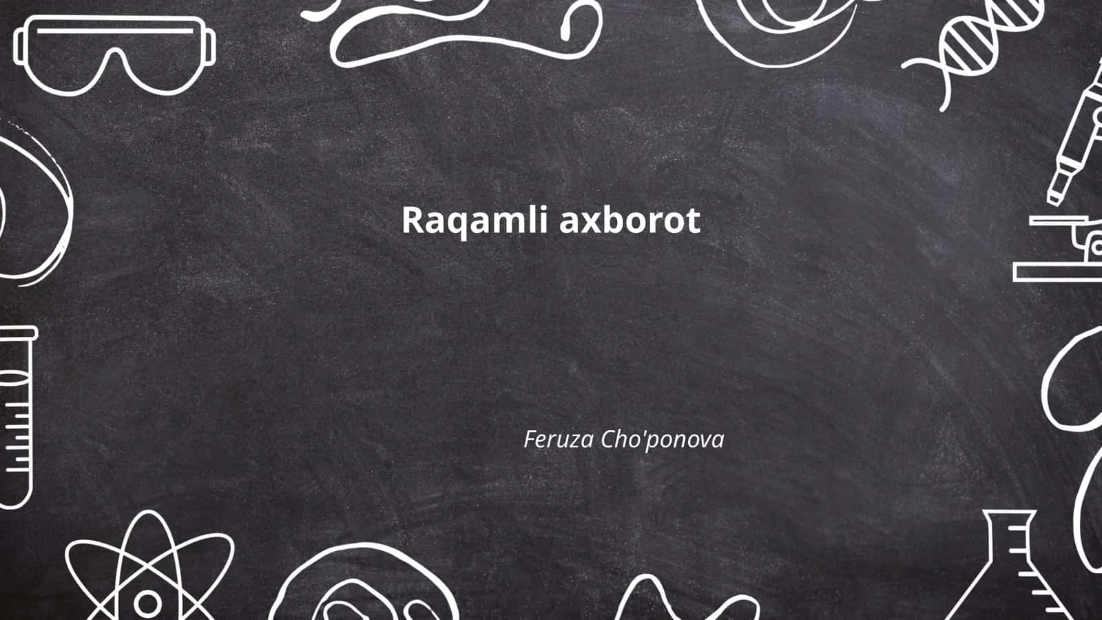 Raqamli axborot 1