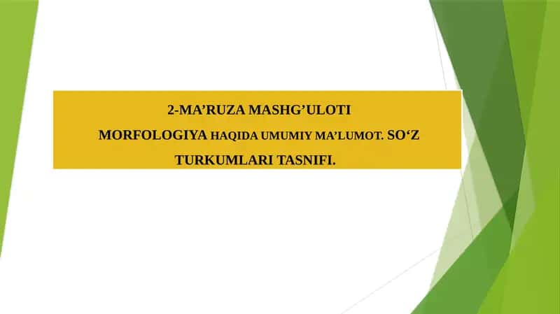 Ma’ruza Mashg’uloti 1