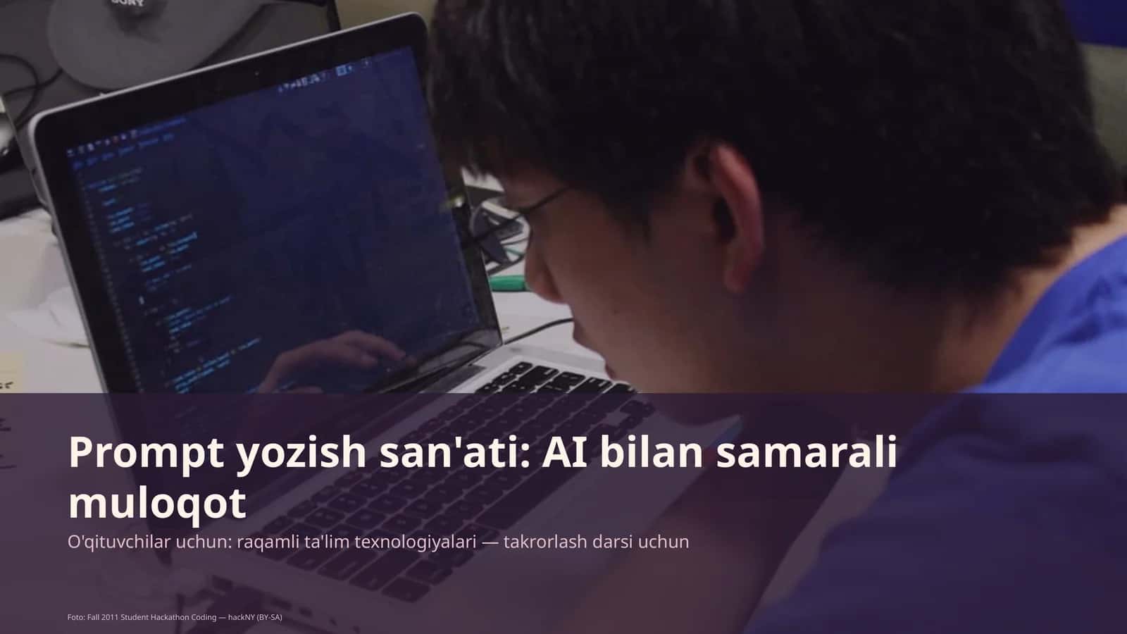 Prompt yozish san'ati: AI bilan samarali muloqot 1