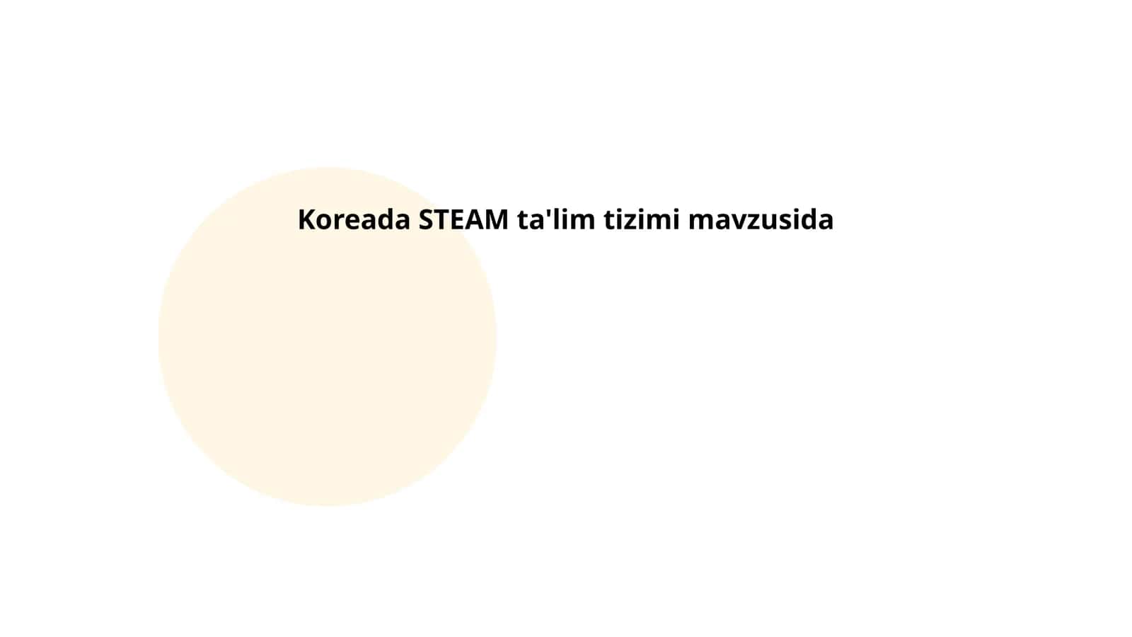 Koreada STEAM ta'lim tizimi mavzusida 1