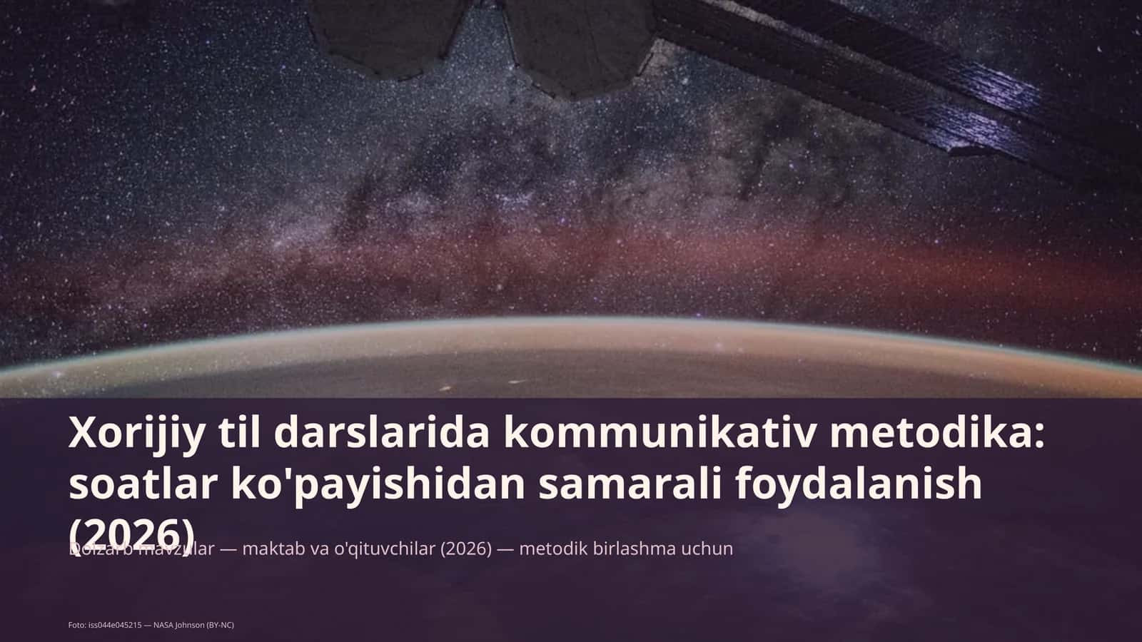 Xorijiy til darslarida kommunikativ metodika 1