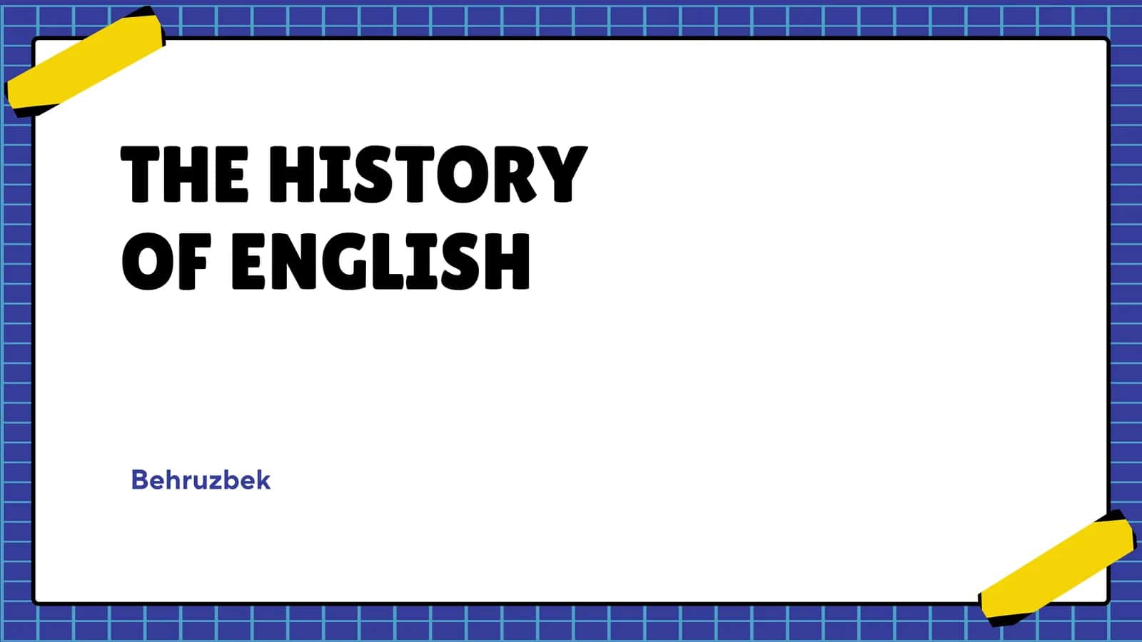 History of English 1