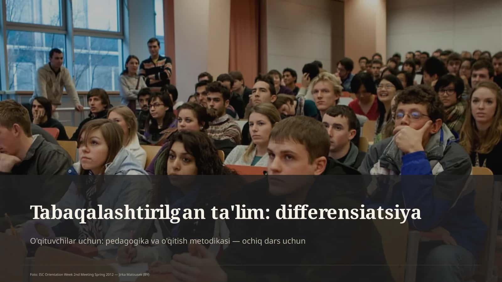 Tabaqalashtirilgan ta'lim: differensiatsiya 1