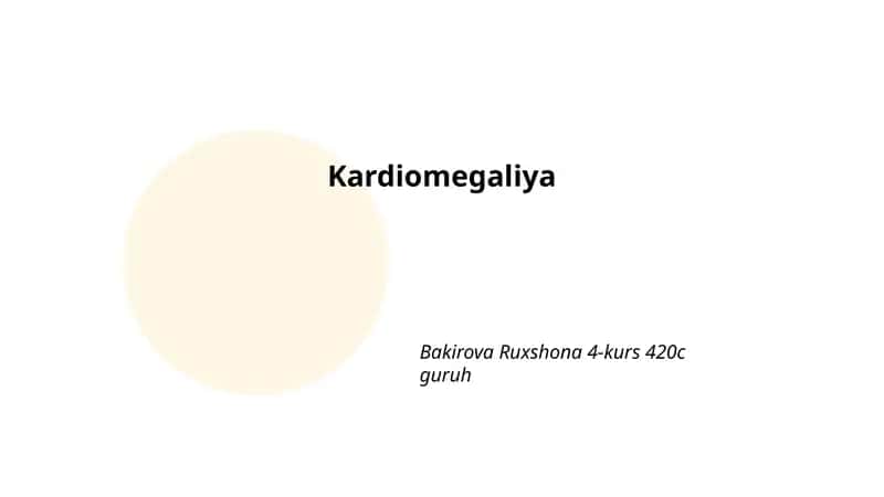 Kardiomegaliya 1