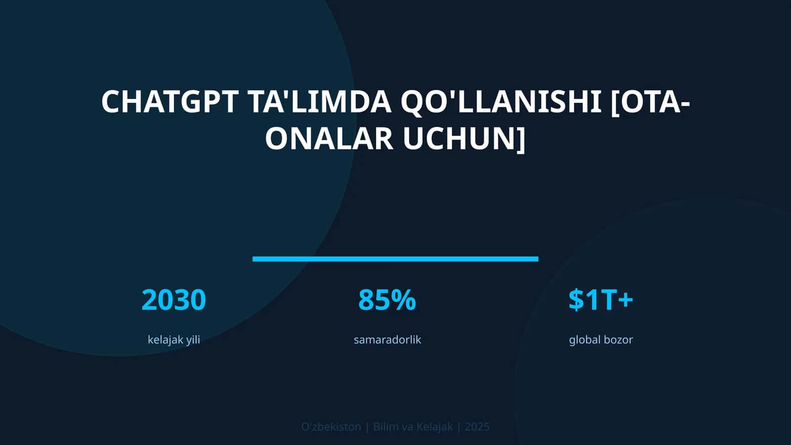 ChatGPT TA'LIMDA QO'LLANISHI [OTA-ONALAR UCHUN] 1