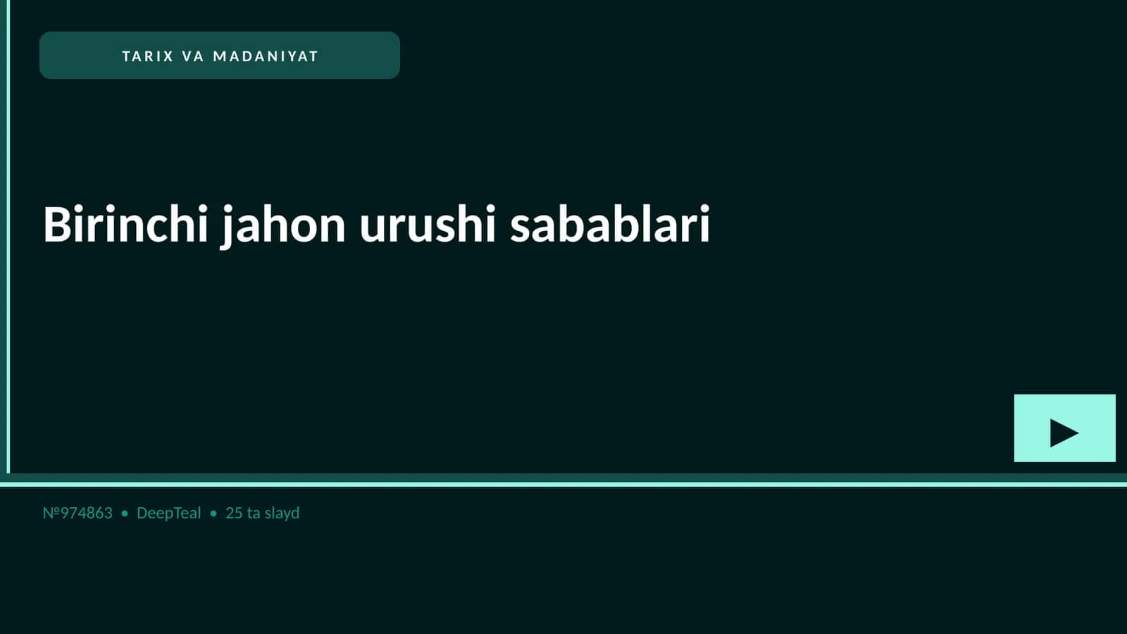TARIX VA MADANIYAT 1