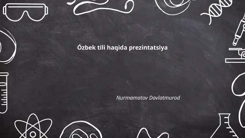 Ózbek tili haqida prezintatsiya 1