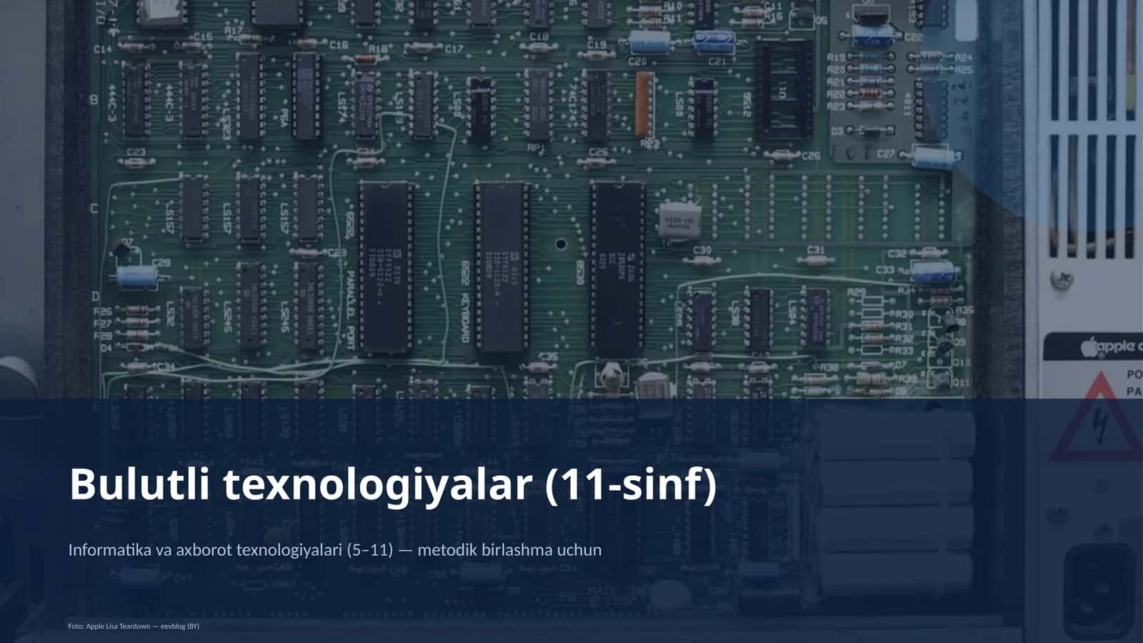 Bulutli texnologiyalar (11-sinf) 1