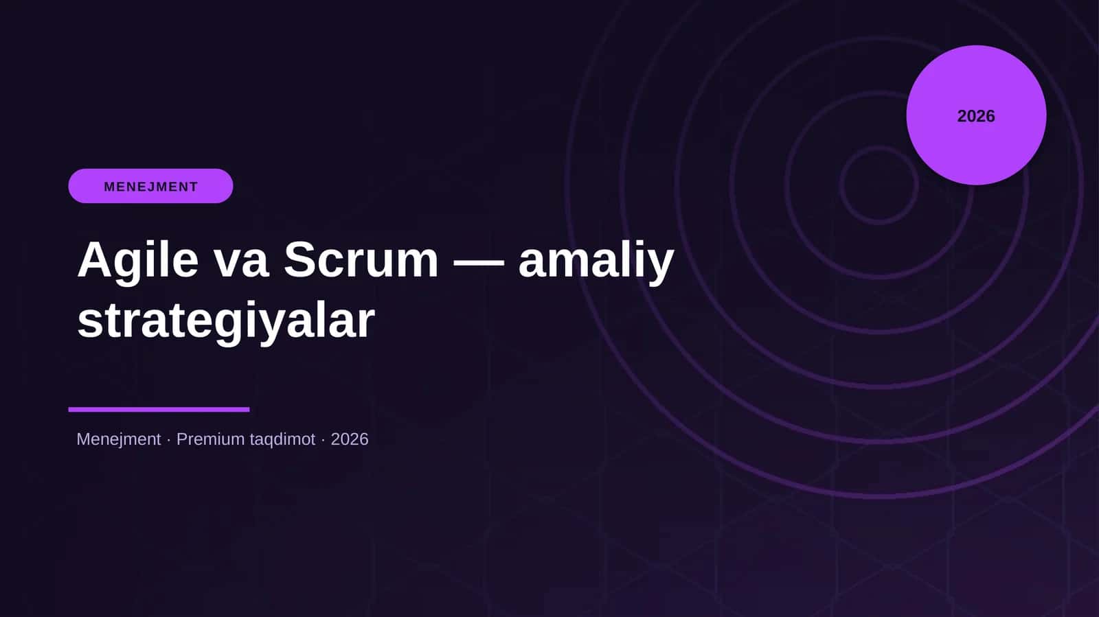Agile va Scrum — amaliy strategiyalar 1