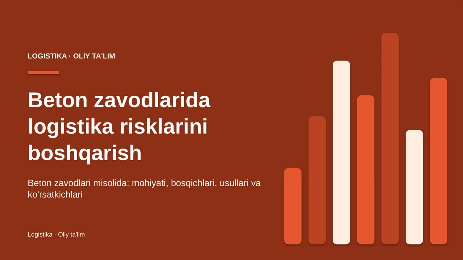 Beton zavodlarida logistika risklarini boshqarish 1