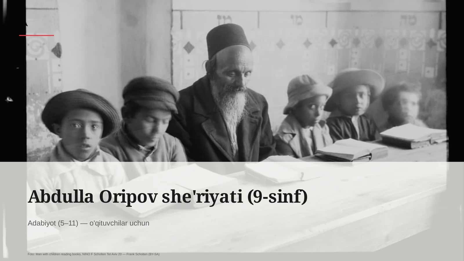 Abdulla Oripov she'riyati (9-sinf) 1