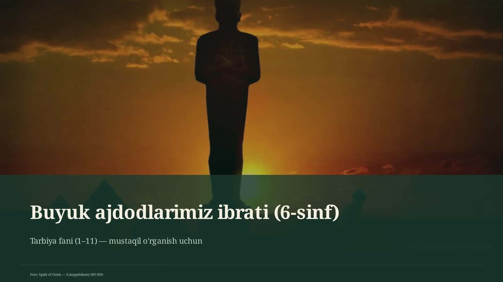 Buyuk ajdodlarimiz ibrati (6-sinf) 1