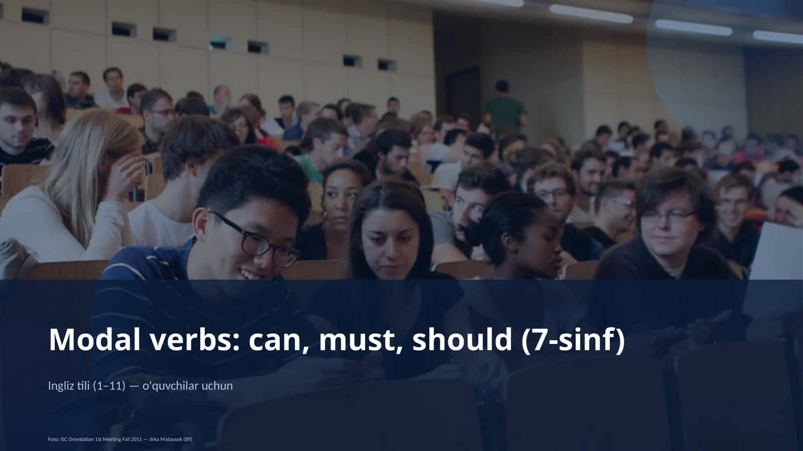 Modal verbs: can, must, should (7-sinf) 1