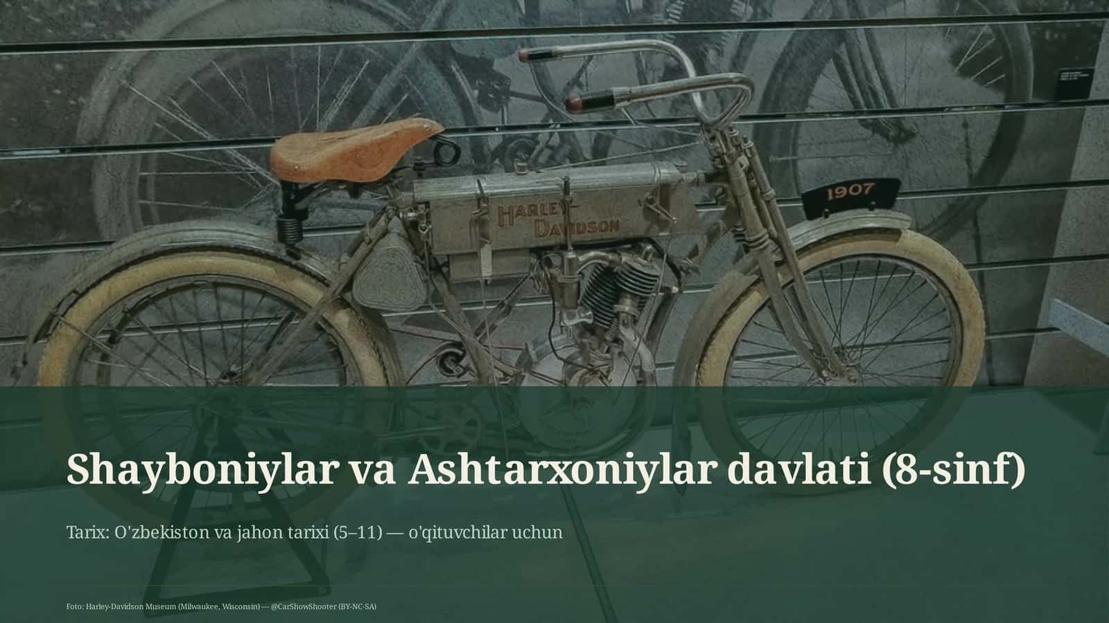 Shayboniylar va Ashtarxoniylar davlati (8-sinf) 1
