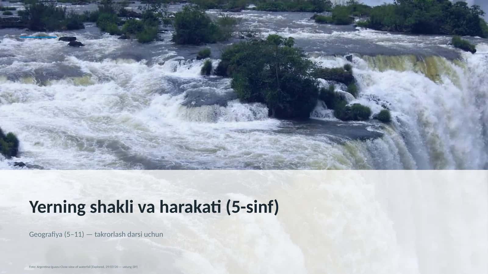 Yerning shakli va harakati (5-sinf) 1