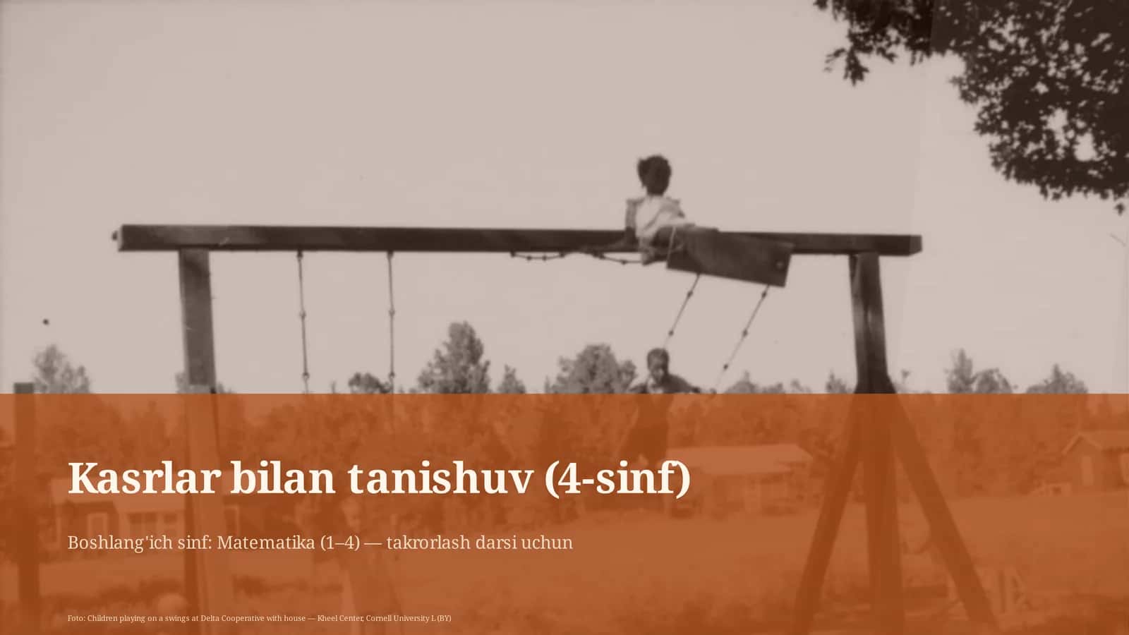 Kasrlar bilan tanishuv (4-sinf) 1
