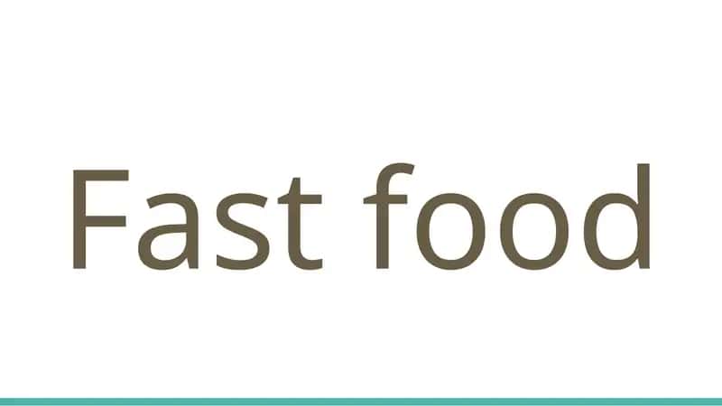 Fast food 1