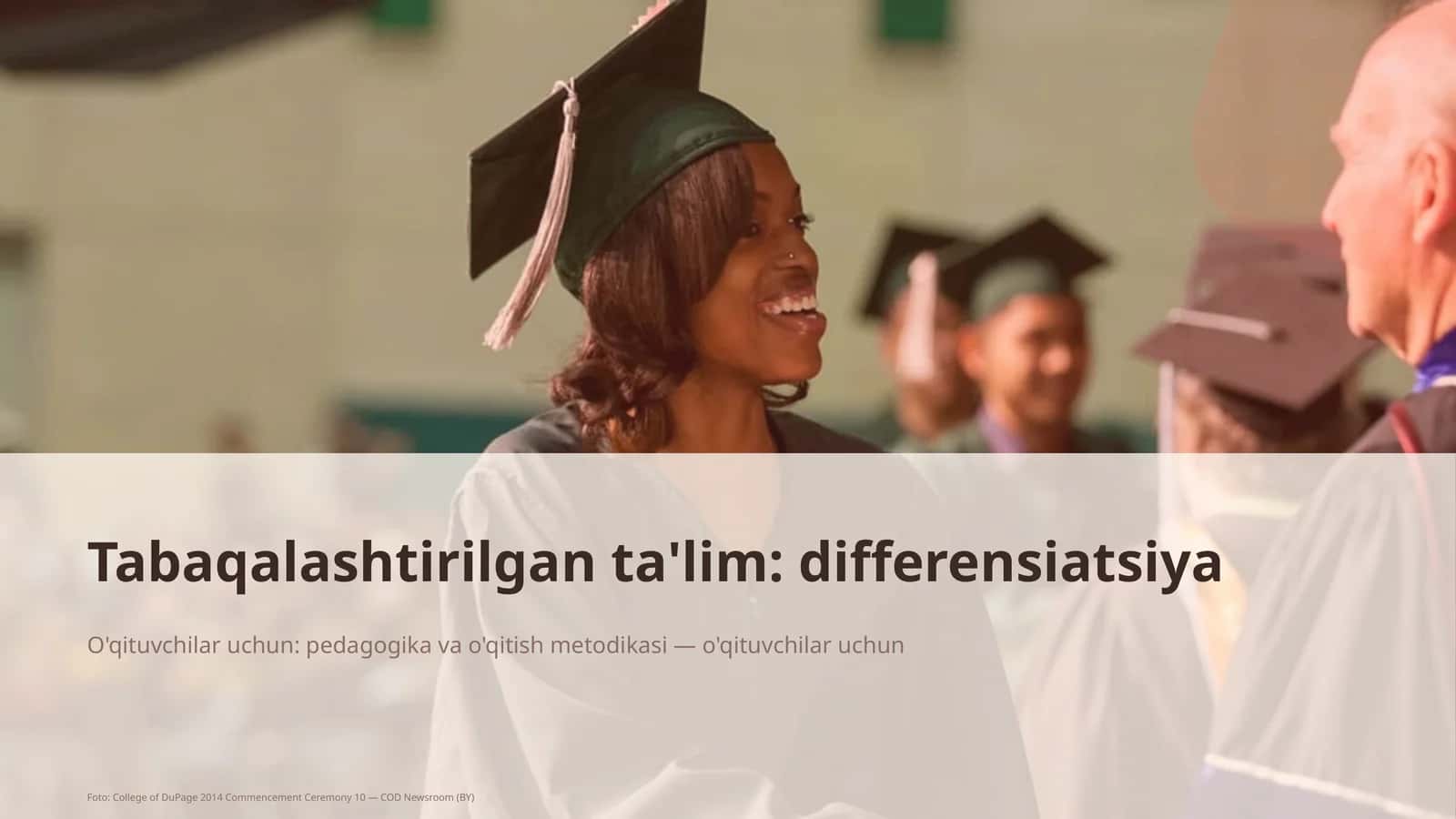 Tabaqalashtirilgan ta'lim: differensiatsiya 1