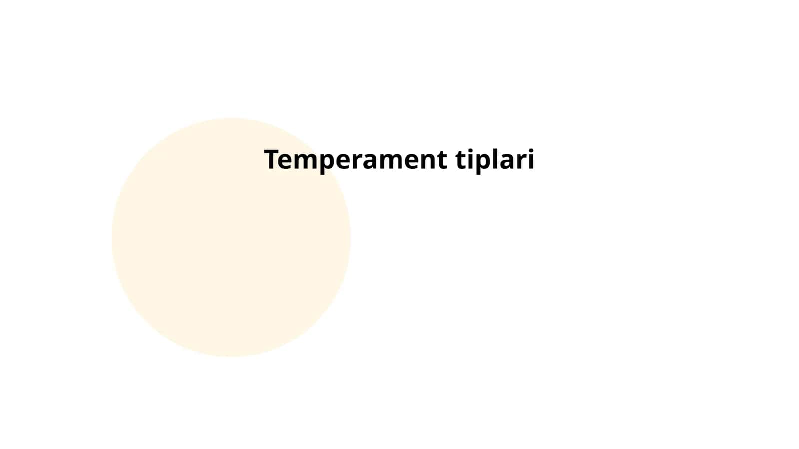 Temperament tiplari 1