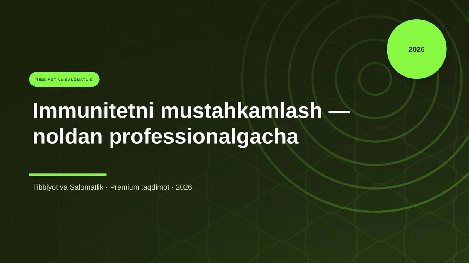 Immunitetni mustahkamlash 1
