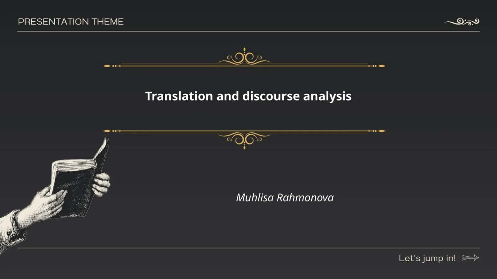 Translation and Discourse Analysis 1