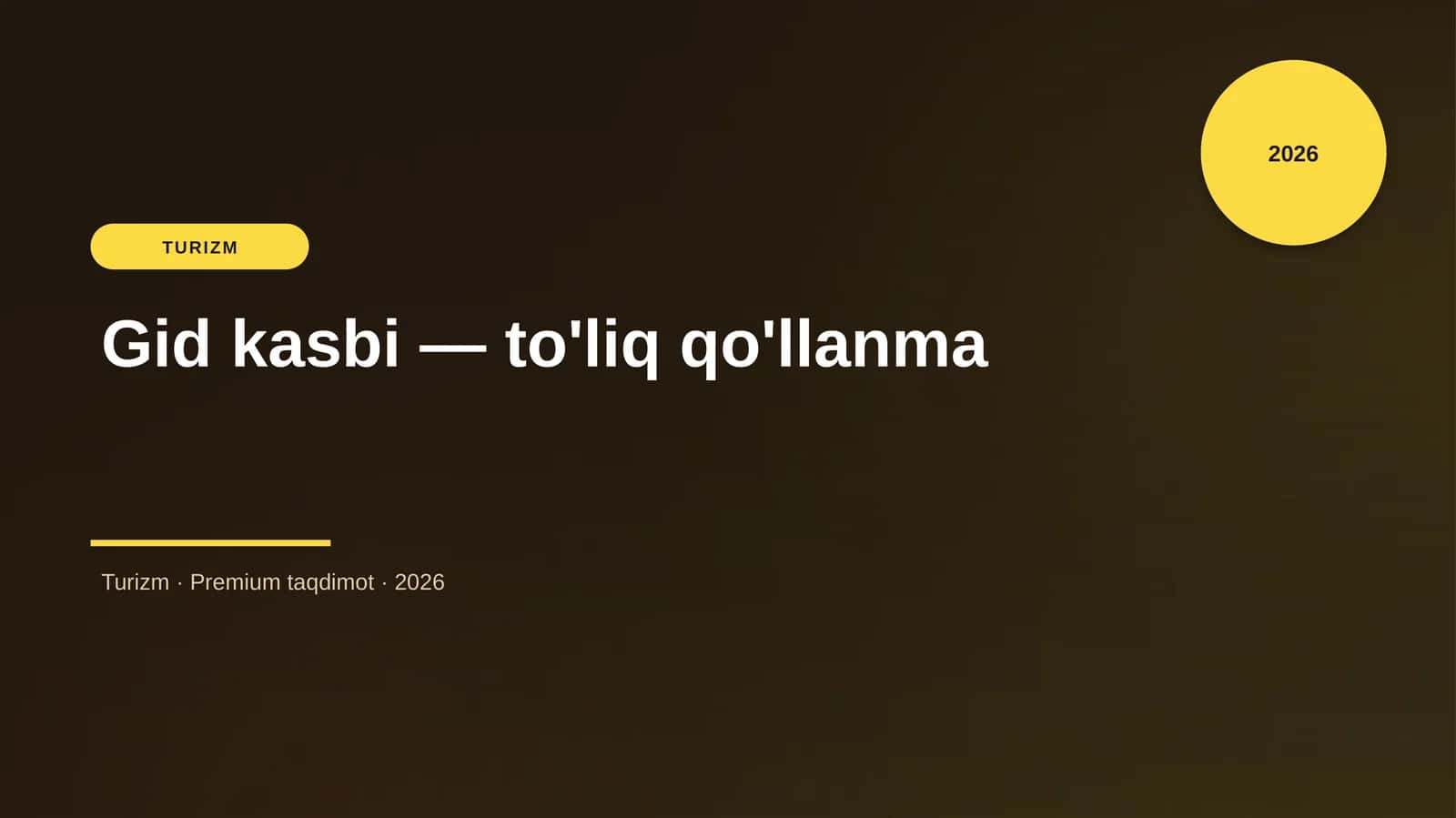 Gid kasbi — to'liq qo'llanma 1