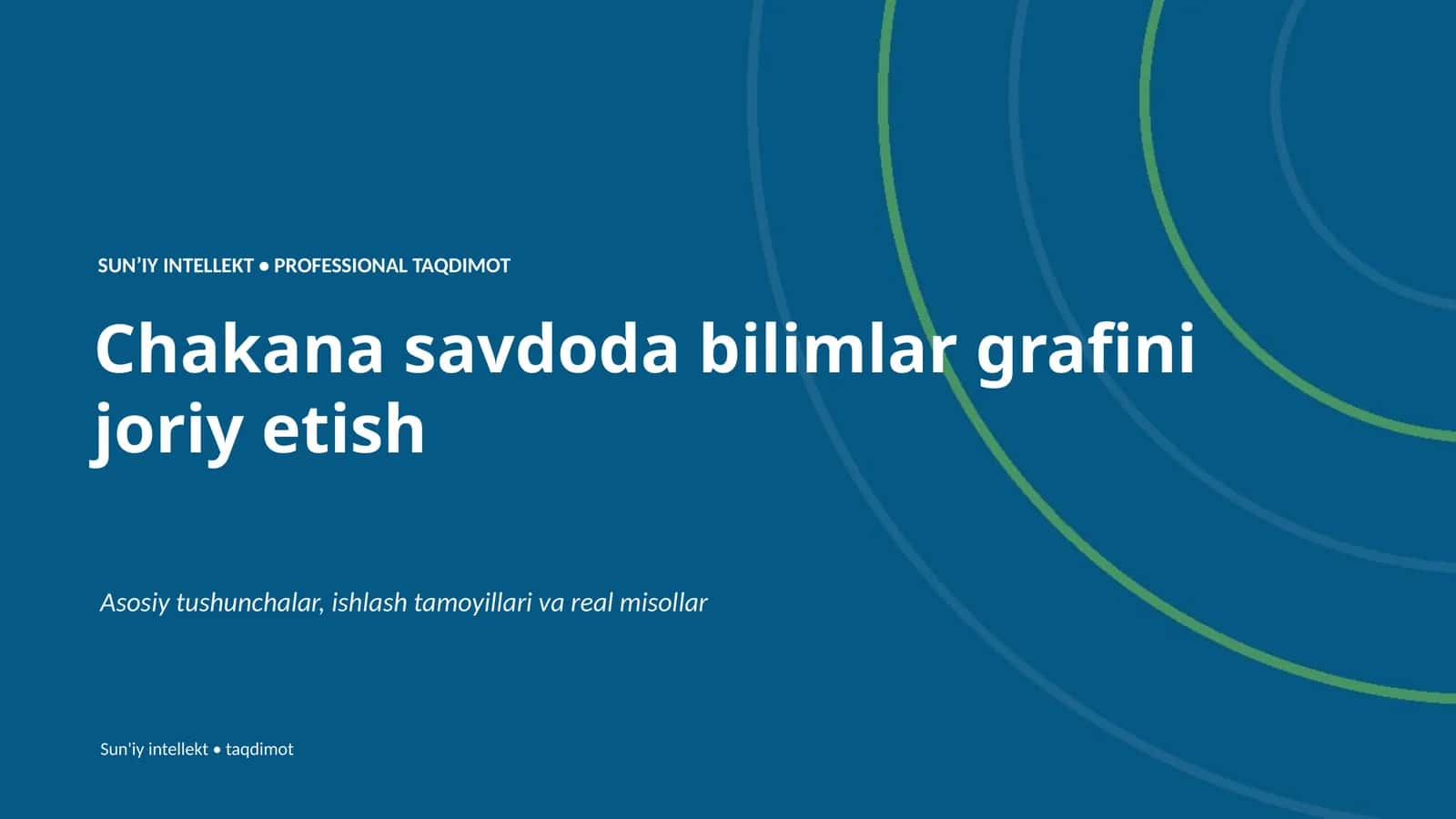 SUNʼIY INTELLEKT • PROFESSIONAL TAQDIMOT 1
