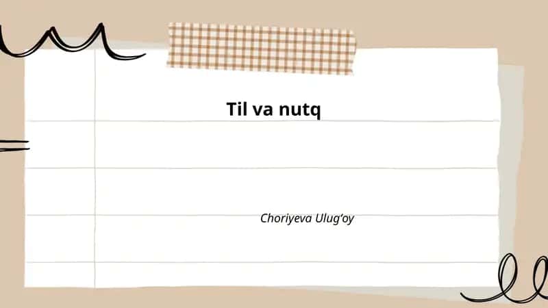 Til va nutq 1