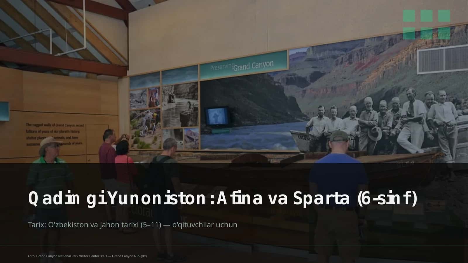 Qadimgi Yunoniston: Afina va Sparta (6-sinf) 1