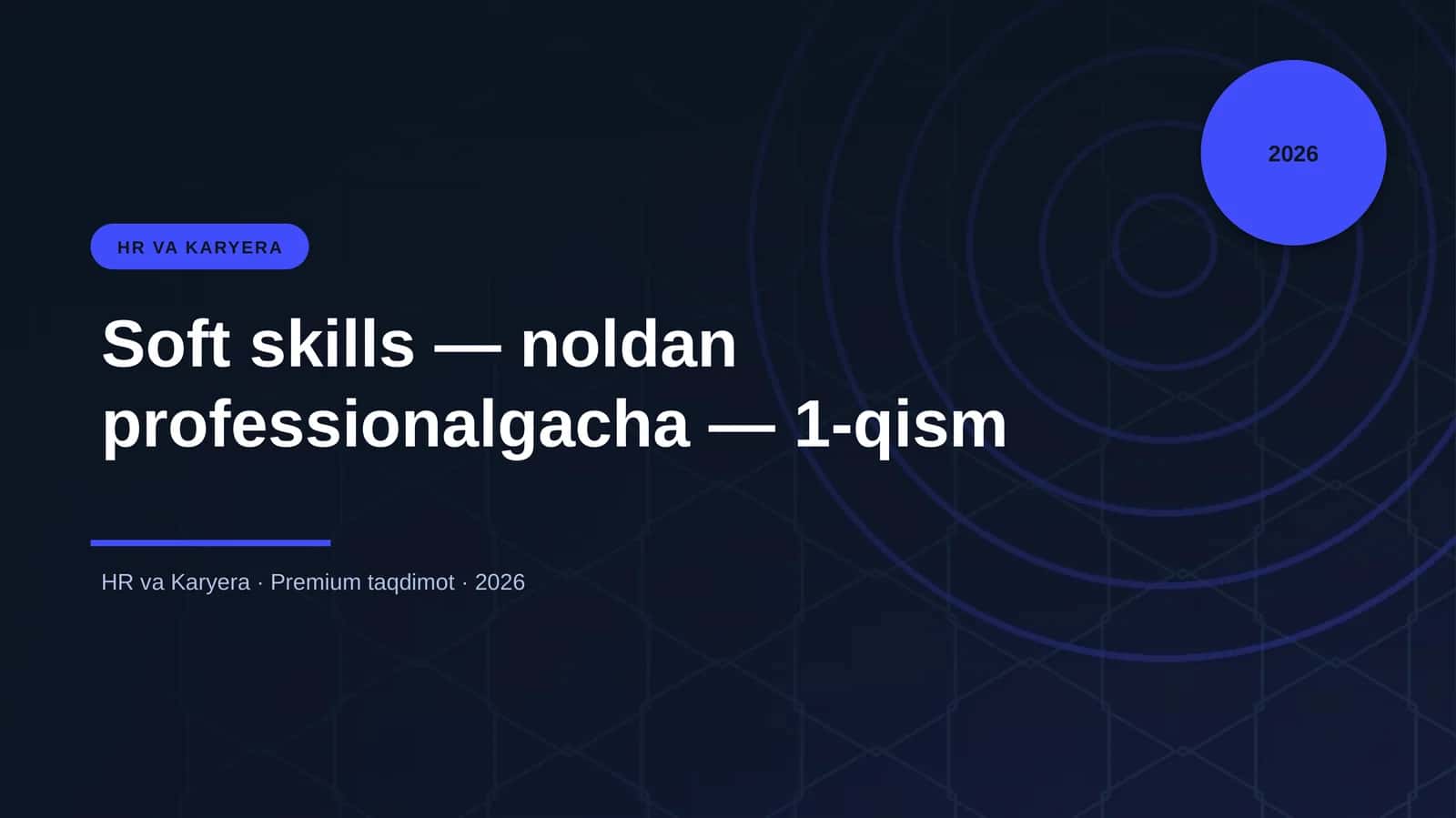 Soft skills — noldan professionalgacha — 1-qism 1