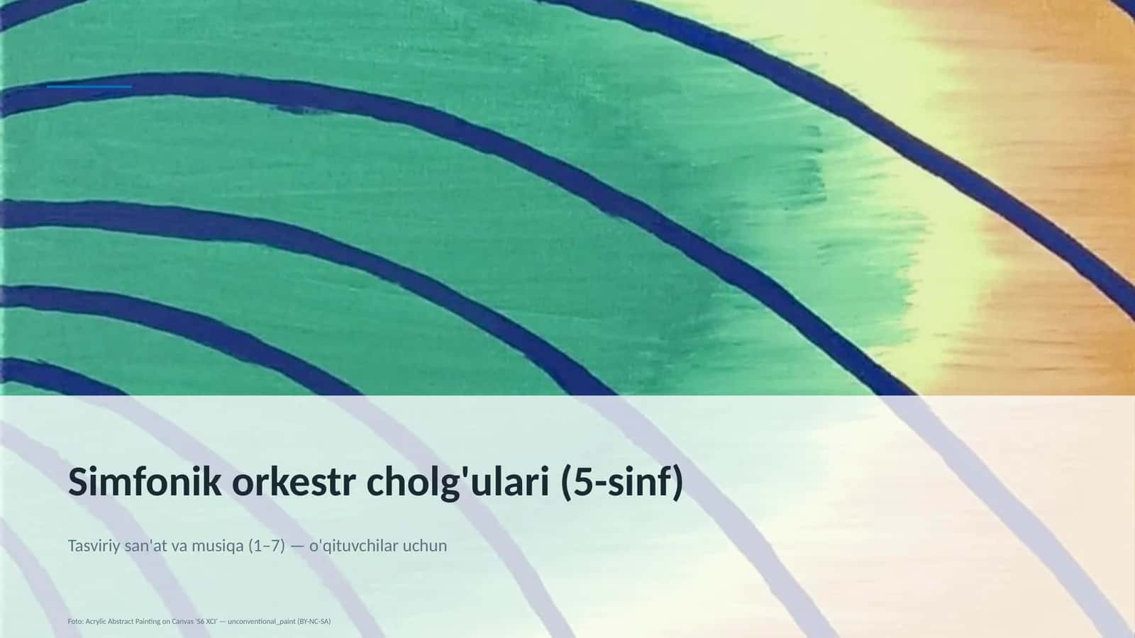 Simfonik orkestr cholg'ulari (5-sinf) 1