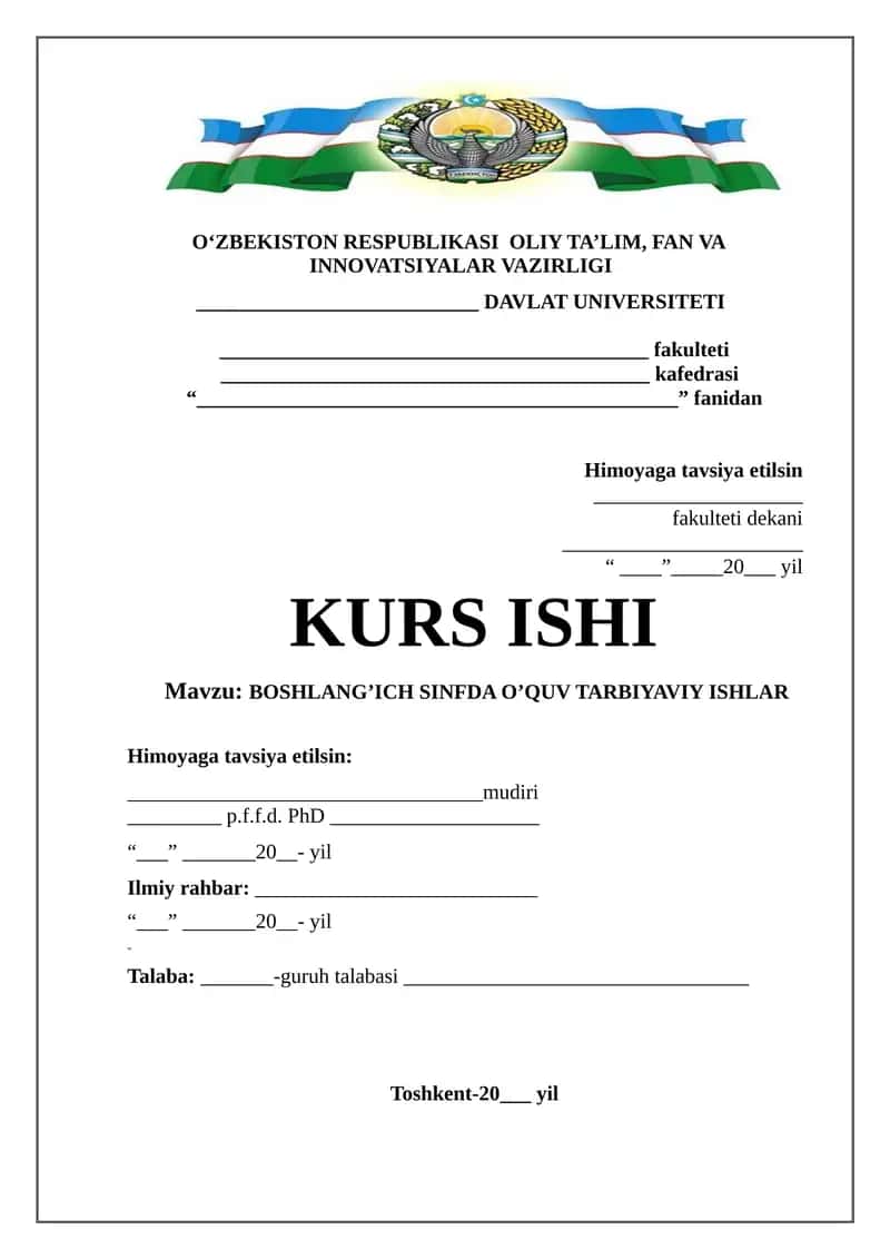BOSHLANG’ICH SINFDA O’QUV TARBIYAVIY ISHLAR 1