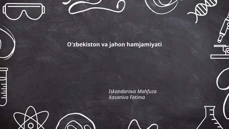 O'zbekiston va jahon hamjamiyati 1