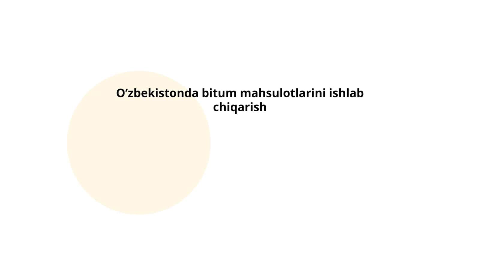 Bitum mahsulotlarini ishlab chiqarish 1