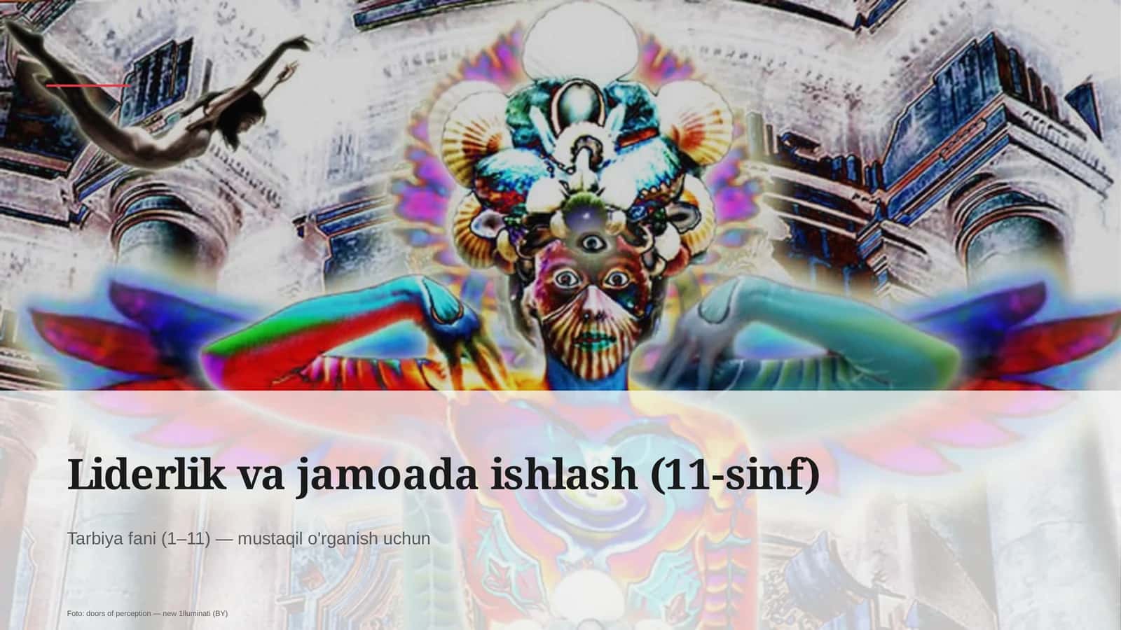 Liderlik va jamoada ishlash (11-sinf) 1