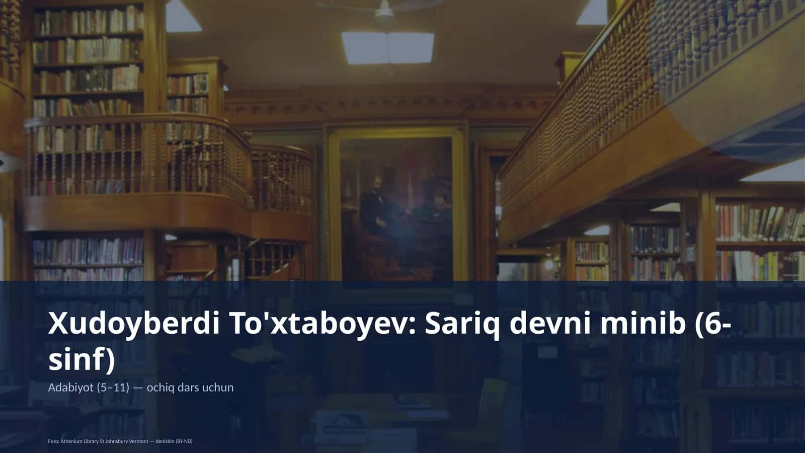 Xudoyberdi To'xtaboyev: Sariq devni minib (6-sinf) 1