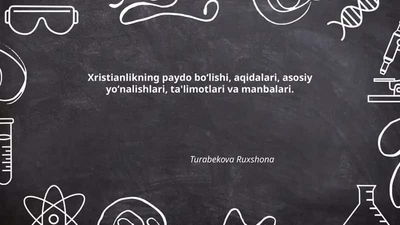 Xristianlik tarixi 1