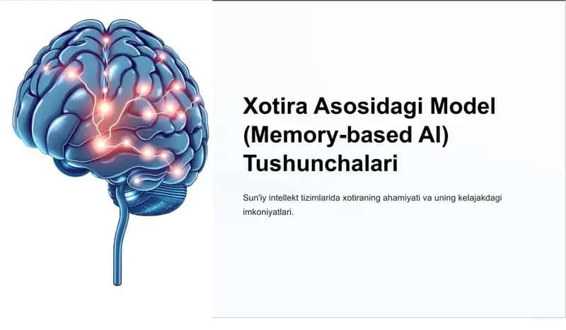 Xotira Asosidagi Model (Memory-based AI) 1
