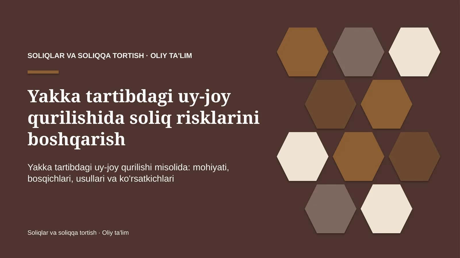 yakka tartibdagi uy joy qurilishida soliq risklarini boshqarish 3241 1