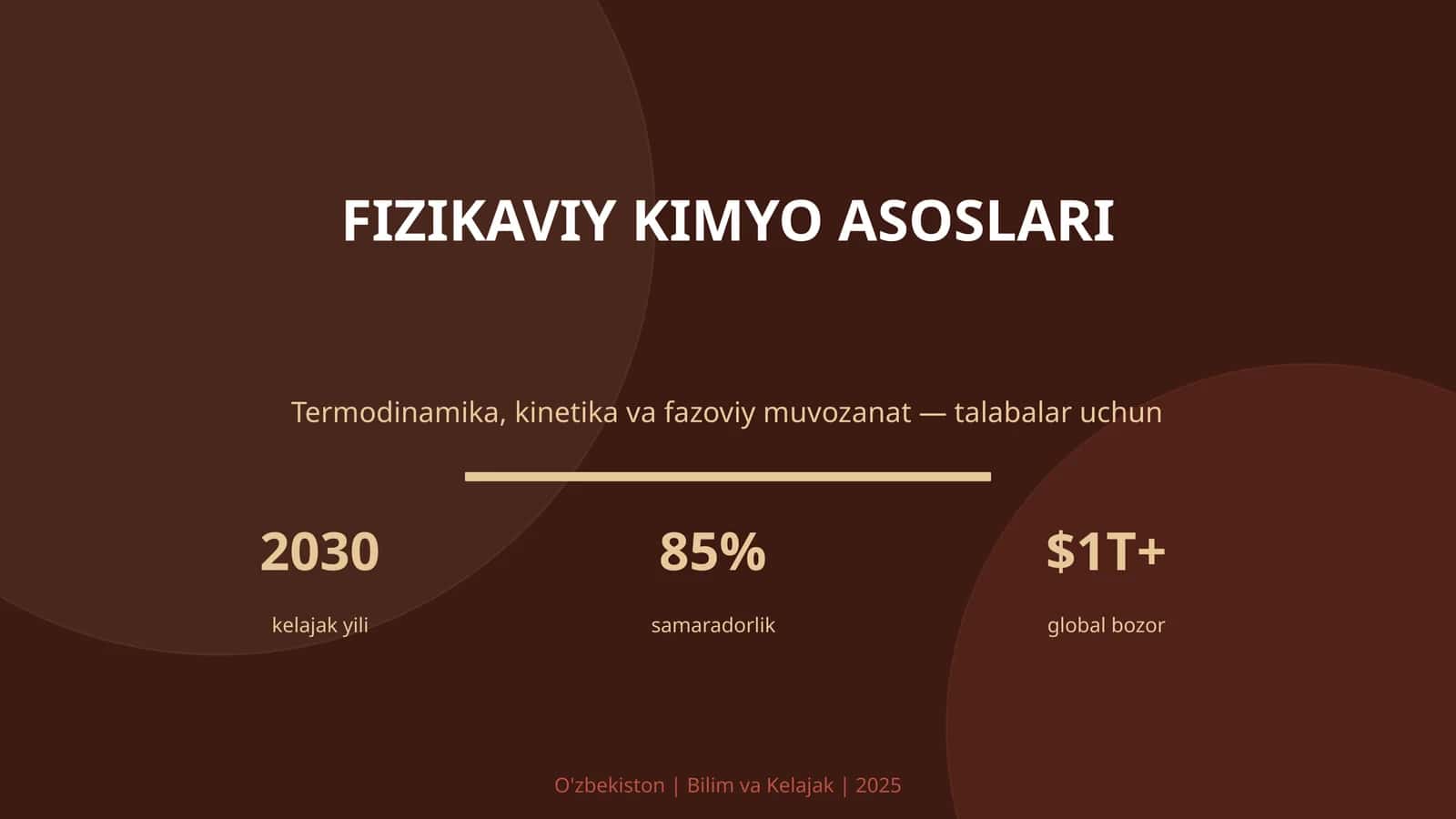 FIZIKAVIY KIMYO ASOSLARI 1