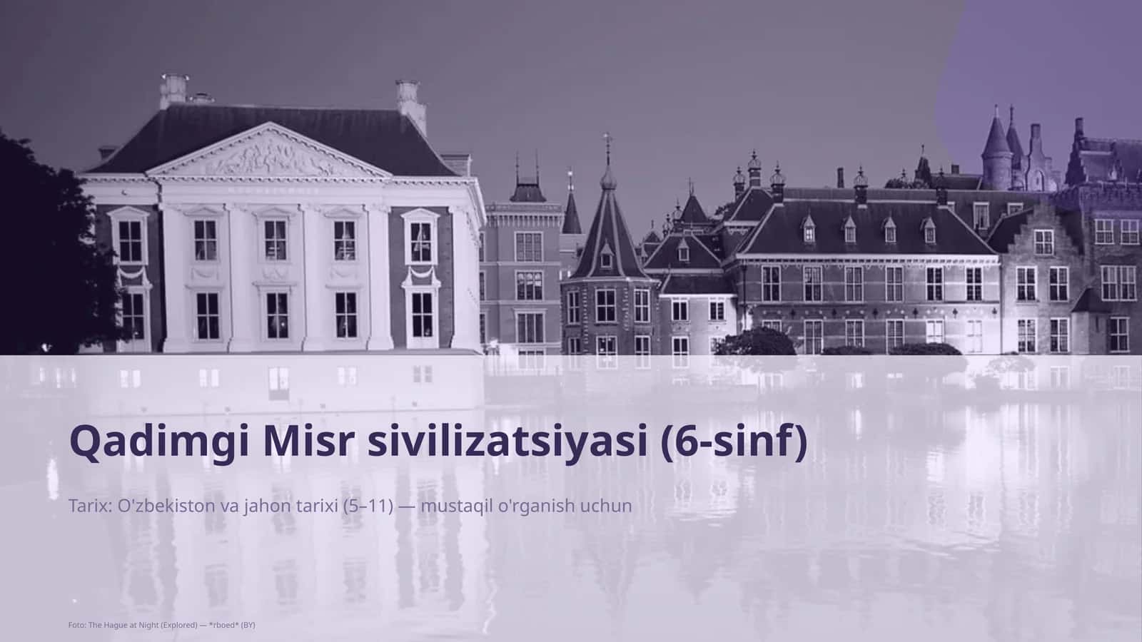 Qadimgi Misr sivilizatsiyasi (6-sinf) 1